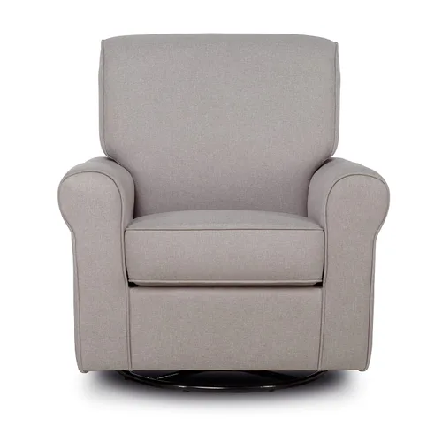 Miniatura 5 de Evolur London - Asiento giratorio tapizado de felpa, diseño ergonómico para guardería en fósil, montaje sin herramientas, fácil de limpiar