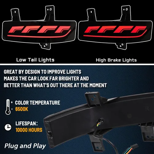 Miniatura 6 de Kit de ensamblaje de luces antiniebla de reflector LED de lente completa para parachoques trasero para Honda CRV CR-V 2020 2021 2022, luz