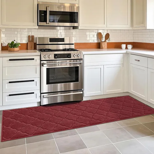 Miniatura 11 de COSY HOMEER Alfombras suaves de cocina [2 piezas] para el frente del fregadero súper absorbentes, tapetes y tapetes de cocina de 20 x 30 pulgadas/20