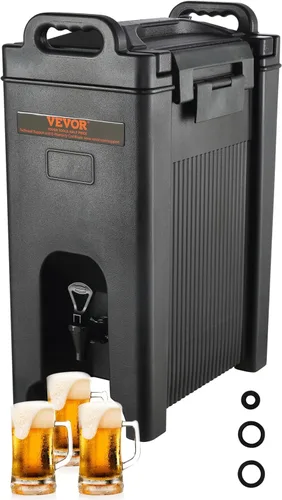 Miniatura 11 de VEVOR Dispensador de Bebidas Aislado, 2.5 Galones, Servidor de Bebidas Calientes y Frías de LDPE Grado Alimenticio, Dispensador Enfriador de Bebidas