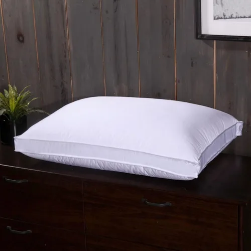 Miniatura 2 de Royal Bedding Almohada de plumón ajustable – Altura ajustable con núcleo interior de espuma viscoelástica, 280 hilos, carcasa 100% algodón, firmeza