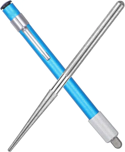 Afilador de cutículas – Afilador de cuchillos dentado de diamante retráctil – Herramienta portátil para afilar cuchillos de cocina, cuchillas