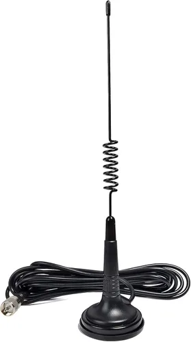 Miniatura 8 de HYS Antena CB de 27 MHz de montaje magnético – Base resistente de 2.5 pulgadas con imán fuerte, conector PL259 para radio Cobra Midland Uniden