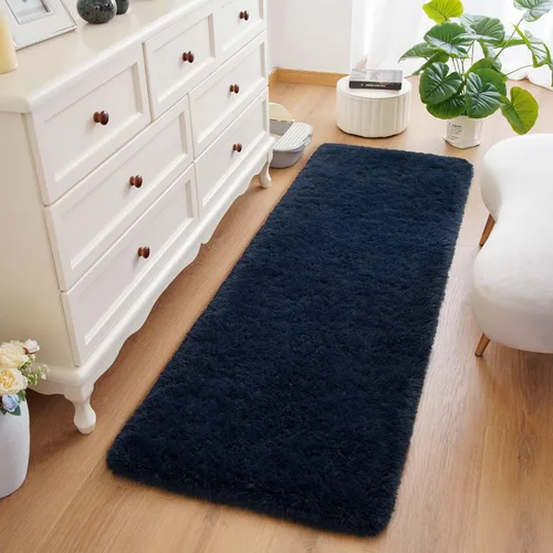 Miniatura 52 de Amearea Alfombra de Área Peluda Esponjosa para Dormitorio de Niños Sala de Estar, Extra Suave y Difusa Alfombras Peludas, Antideslizante, Alfombra