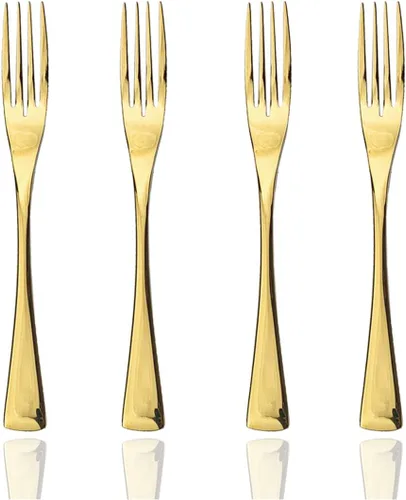 Miniatura 34 de JASHII Juego de cubiertos de 20 piezas de acero inoxidable multicolor para 4, utensilios de comida, incluye tenedores, cuchillos, cucharas, aptos