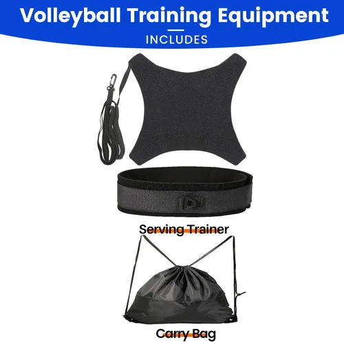 Miniatura 2 de Ayuda para equipo de entrenamiento de voleibol Davllin, kit premium de entrenador de rebote de voleibol, entrenador de práctica en solitario