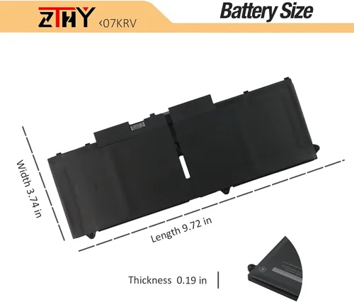 Miniatura 7 de ZTHY Batería de repuesto para laptop Dell Latitude 5330 5430 5530 7330 7430 7430 7530 7530 Precision 3570 Series P133G P134G P138G P139G 0Y86WG