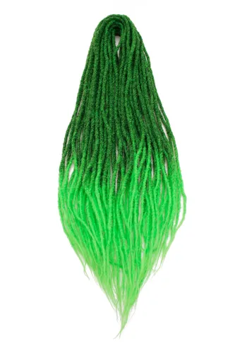Miniatura 24 de 20 hebras de 24 pulgadas, extensiones de rastas color burdeos, rastas de cabello de ganchillo para mujer, hechas a mano, suaves, trenzas de cabello