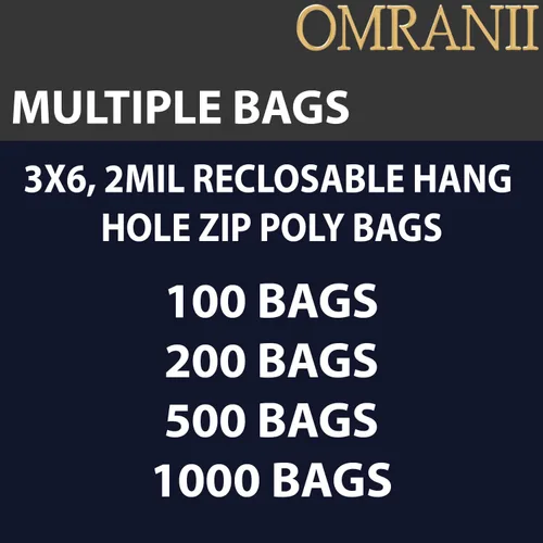 Miniatura 7 de Bolsas de almacenamiento de plástico transparente de 3 x 6 pulgadas de 2 mil (100 bolsas), duraderas, ligeras, con cremallera resellable, agujero