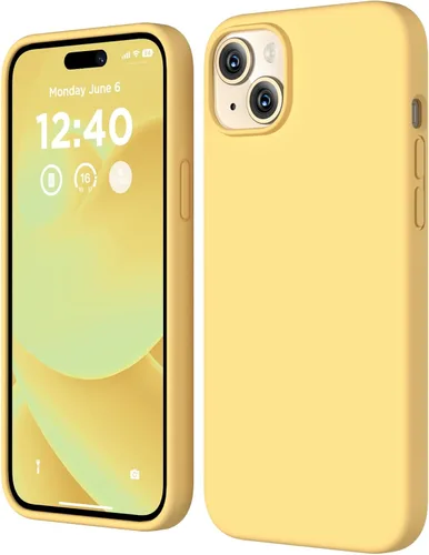Miniatura 21 de Funda de silicona para iPhone 15 Plus, cubierta protectora de cuerpo completo, forro de microfibra suave antiarañazos, funda delgada ultrafina