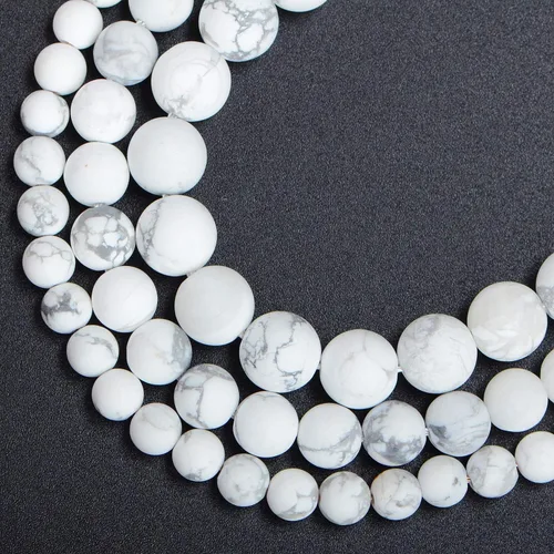 Miniatura 4 de AD Beads Cuentas sueltas de piedras preciosas esmeriladas mate natural de 0.157 in, 0.236 in, 0.315 in, 0.394 in, 0.472 in (0.157 in, amatista mate)