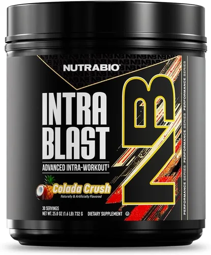 Miniatura 16 de NutraBio Intra Blast BCAA Polvo de Suplemento de Aminoácidos, Mezcla de Electrolitos e Hidratación, Intra, Pre Entrenamiento y Recuperación