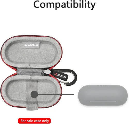 Miniatura 4 de RLSOCO Funda de transporte para auriculares Sony WF-C510 / WF-C710N / WF-C700N / WF-C500 verdaderamente inalámbricos con Bluetooth (solo funda)