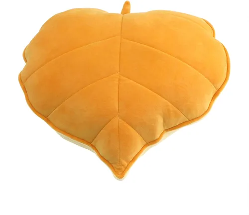 Cyprinus Carpio Cojín de almohada para el hogar en forma de hoja 3D, almohada lumbar, almohada para el hogar, decoración de 20 x 20 pulgadas (oro