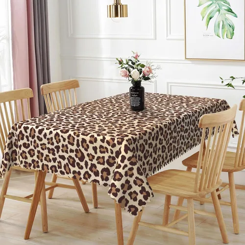 Miniatura 15 de Mantel rectangular de 60 x 120 pulgadas, estampado de pájaros en ramas, mantel decorativo impermeable y resistente a las manchas, para cocina