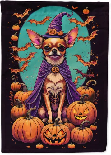 Miniatura 74 de Caroline's Treasures DAC1466GF - Bandera decorativa para jardín de Halloween de Affenpinscher Witchy para jardín, decoración para patio exterior