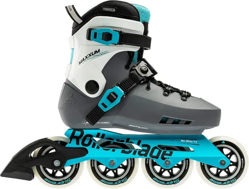Miniatura 2 de Rollerblade Maxxum XT - Patines en línea urbanos para mujer, color antracita y aguamarina, patines en línea de rendimiento