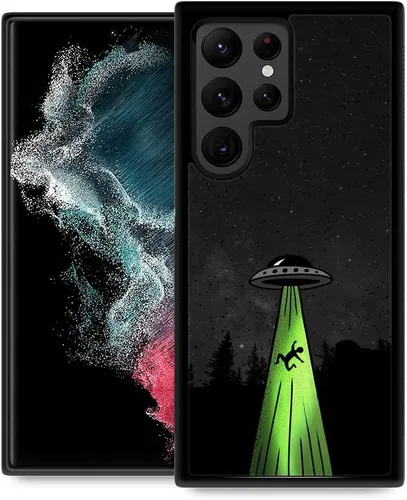 Miniatura 13 de Funda compatible con Samsung Galaxy S22 Ultra, funda protectora antideslizante y a prueba de golpes para hombres y mujeres, goma de silicona suave +