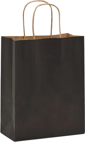 Miniatura 8 de Prime Line Packaging Bolsas de regalo negras, bolsas de regalo de papel con asas, bolsas al por menor para pequeñas empresas, boutique, compras, a