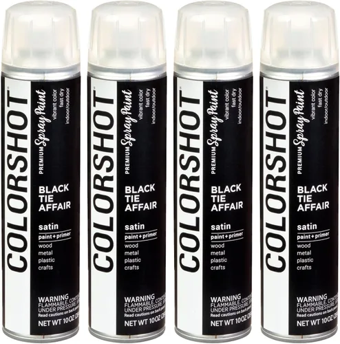 Miniatura 34 de COLORSHOT Pintura en aerosol brillante, aromaterapia (lavanda) 10 onzas, paquete de 4, pintura acrílica de secado rápido, uso en interiores