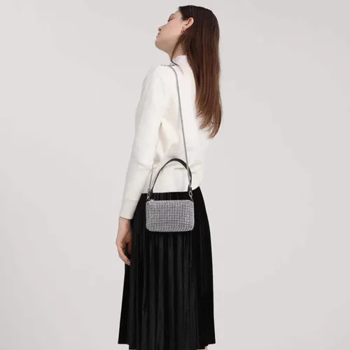 Miniatura 7 de JIAN YA NA Bolso de mano de noche para dama de honor, dama de honor, niña, novia, para baile de graduación, cóctel, fiesta, boda, compromiso