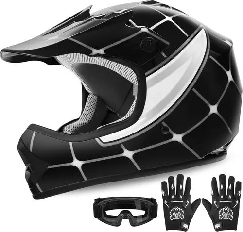 Miniatura 13 de XFMT DOT Casco de Dirt Bike para Niños y Jóvenes de Cara Completa, Cascos de Motocross para Off-Road ATV Bicicleta de Calle Cuatrimoto Motocicleta