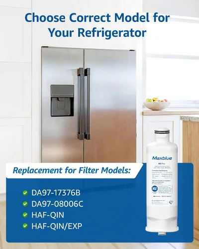 Miniatura 3 de Maxblue Filtro de agua para refrigerador MB-F45, compatible con Samsung® DA97-17376B, HAF-QIN/EXP, DA97-08006C, HAF-QIN, RF23M8070SR, RF28R7201SR