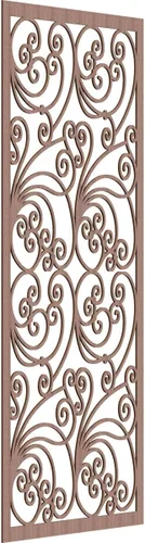 Miniatura 19 de 9 3/8"W x 24 3/8"H x 1/4"T Marilla Decorativos Paneles de Pared de Madera Calado, Abedul