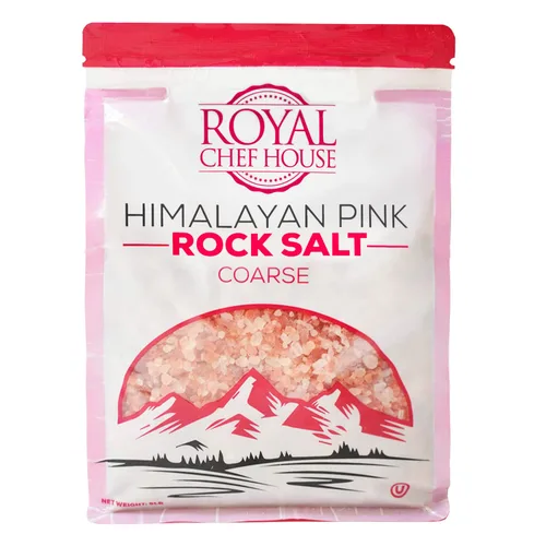 Bolsa a granel de sal rosa del Himalaya de 5 libras - Cristales gourmet puros de Hymalain - Himilian 100% natural - Contiene 84 minerales - Adecuado