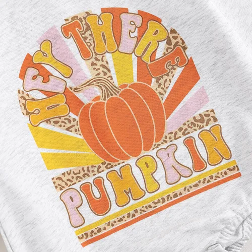 Miniatura 41 de Ropa de Halloween para bebé niña, sudadera con estampado de calabaza, mameluco de burbujas, lindo traje de Acción de Gracias de otoño