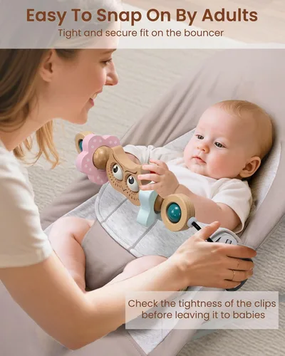 Miniatura 6 de TinlyFinly Mecedora de Juguete para Bebé Compatible con Mecedora Baby Bjorn, Accesorio de Juego para Mecedora, Ajuste Firme y Seguro, Muy Divertido