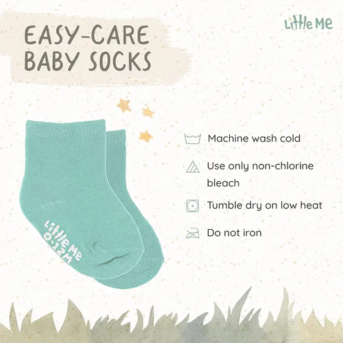 Miniatura 4 de So'dorable Paquete de 20 calcetines para bebés recién nacidos y bebés, paquete de tamaños surtidos (0-12 meses y 12-24 meses), agarre