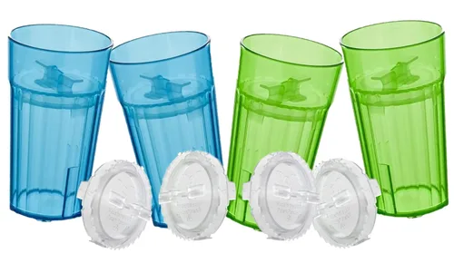 Miniatura 13 de Reflo Smart Cup - Paquete de vaso inteligente (azul, paquete de 1) Entrenamiento de destete Montessori para niños pequeños, diseño de vaso abierto 1