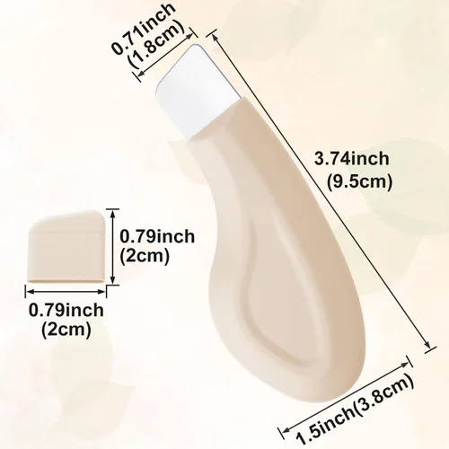 Miniatura 2 de PAGOW Herramientas removedoras de puntos negros, removedor de puntos negros de nariz de silicona, espátula de limpieza profunda, rascador facial