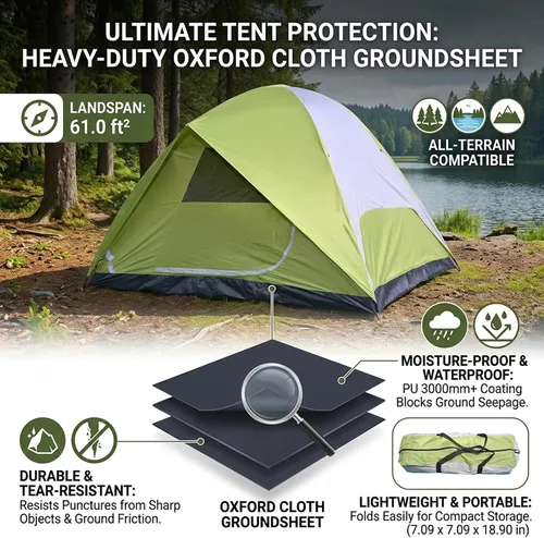 Miniatura 5 de Camping Tents Outdoor Tents, 4/6 Person Family Camping Tent,Heavy Duty,Waterproof Windproof, Oxford Fabric Ground Cloth Fishing, Hiking, Summer