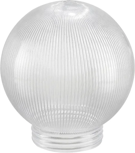 Miniatura 13 de Aspen Creative 28001-60-41, Globo de lámpara de poste de 6" de acrílico transparente de repuesto con cuello de 3-3/4