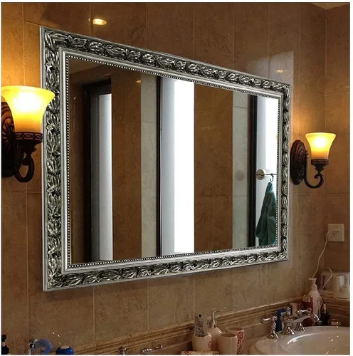 Miniatura 9 de Espejo de pared de baño, espejos de baño para pared, rectangular, moderno, espejo de pared para baño, colgante vertical u horizontal, para sala