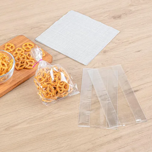 Miniatura 2 de Restaurantware Bag Tek - Bolsas con fuelle de 4 x 2.3 x 8 pulgadas, 100 bolsas de dulces sellables con calor, paquete seguro para alimentos