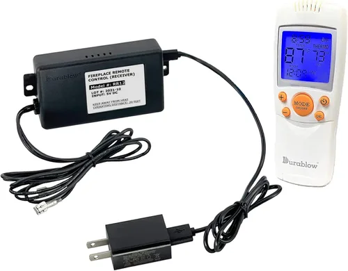 Miniatura 21 de Durablow TR2001 - Kit de control remoto de encendido y apagado para chimenea de gas con válvula Millivolt o módulo de encendido electrónico, caja