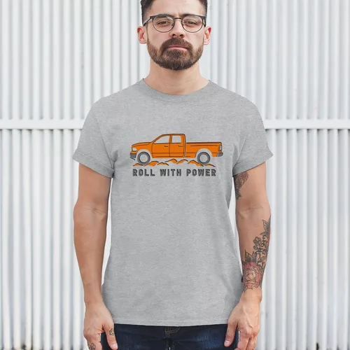 Miniatura 48 de Tee Hunt Camisetas gráficas y camisetas sin mangas para hombre Roll with Power Pickup Truck