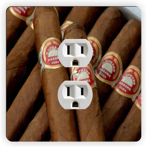 Cuban Cigars Havana Cigar - Cubierta de placa de salida - Placa de interruptor de cubierta de salida - Cubierta de salida