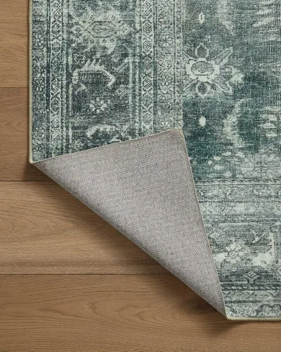 Miniatura 10 de Loloi Magnolia Home de Joanna Gaines, Colección Banks BAN-03 Azul/Laguna, 2 pies 3 pulgadas x 3 pies 9 pulgadas, altura de pelo de.13 pulgadas