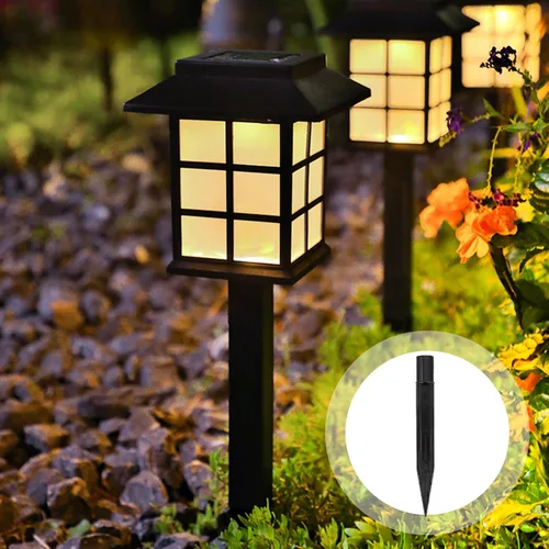 Miniatura 7 de Uonlytech Estacas de repuesto para lámpara de jardín, paquete de 10 estacas de plástico para el suelo, 5.51 x 0.55 pulgadas, impermeables, durables