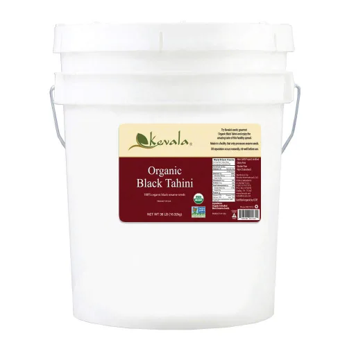 Miniatura 10 de Kevala Tahini negro orgánico – Pasta de sésamo negro sin gluten para alimentos dulces y salados, ideal para mezclar con una pasta de miso, tamaño a