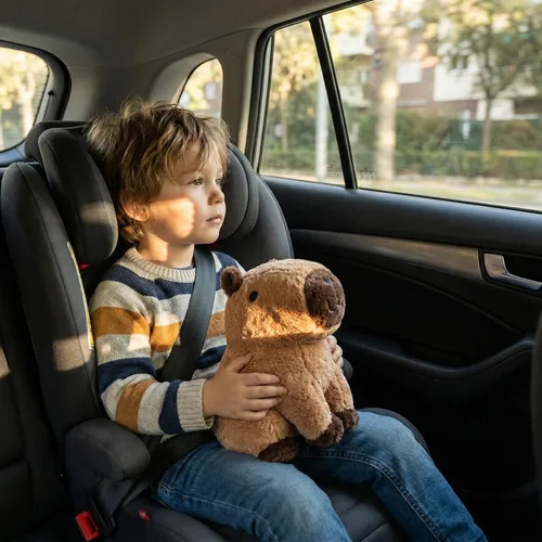 Miniatura 6 de WEIGEDU Peluche Capybara de peluche, juguete Kawaii suave de 12.2 pulgadas para niños y adultos, almohada de felpa de animal lindo, amigo abrazable