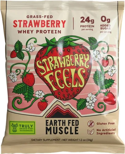 Miniatura 11 de Earth Fed Muscle Power Couple Mantequilla de Maní Chocolate Aislado de Proteína de Suero Verdaderamente Alimentado con Pasto - Certificado NSF. Sin