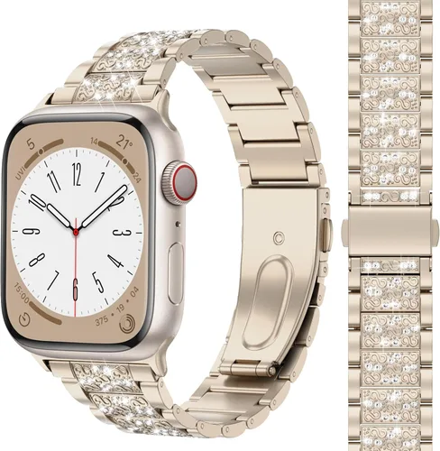 Miniatura 10 de MARGE PLUS Correa para mujer compatible con Apple Watch de 42 mm, 44 mm y 45 mm (1.65, 1.73 y 1.77 pulgadas) series 9, 8, 7, 6, 5, 4, 3, 2, 1 y SE