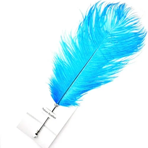 Miniatura 7 de Bolígrafo de pluma de avestruz grande, bolígrafo de escritura para recepción de boda, bolígrafo de regalo para niños