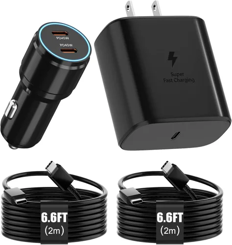 Miniatura 9 de Samsung - Cargador súper rápido tipo C, 25 W PD USB C cargador de pared/coche para Samsung Galaxy S26/S25/S24/S23/S22/Plus/Ultra/FE/Note