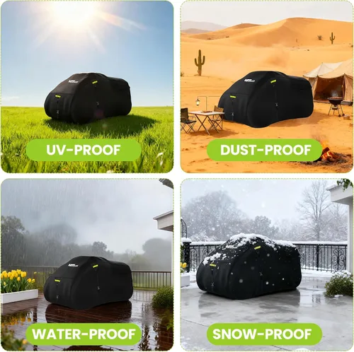 Miniatura 3 de Cubierta 600D ATV Impermeable de Alta Resistencia, Portátil, para 4 Ruedas, Impermeable al Aire Libre, Cubierta Quad para Todo Tipo de Clima